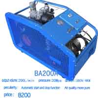 air compressor 200L/min  mainland